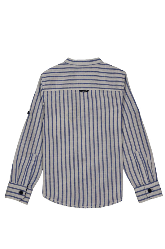 Cotton chinese collar shirt