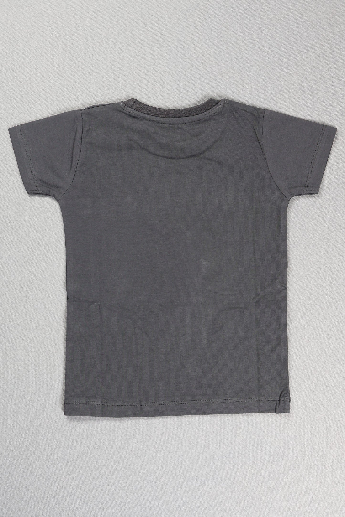 Gray t-shirt on a light gray background