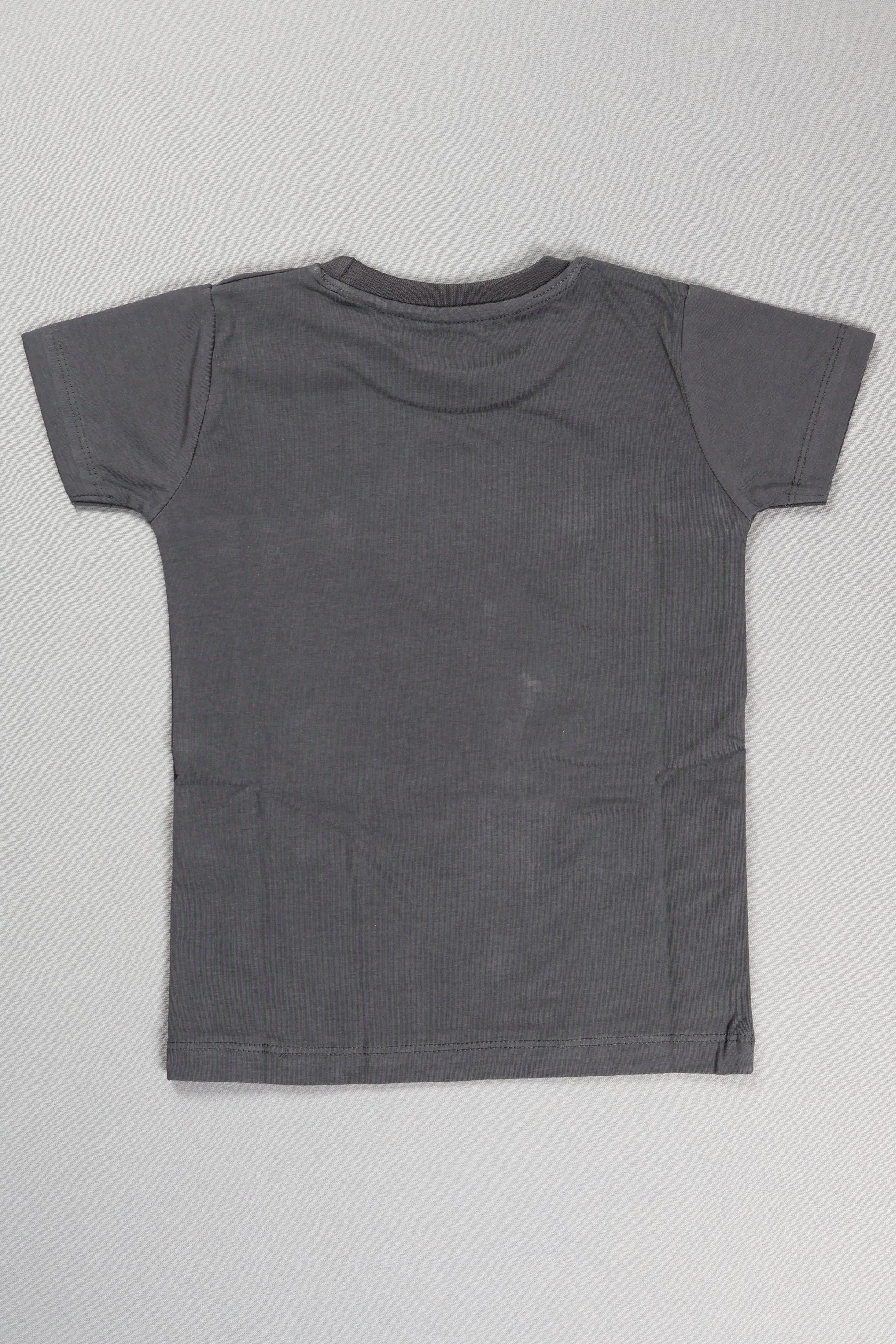 Gray t-shirt on a light gray background