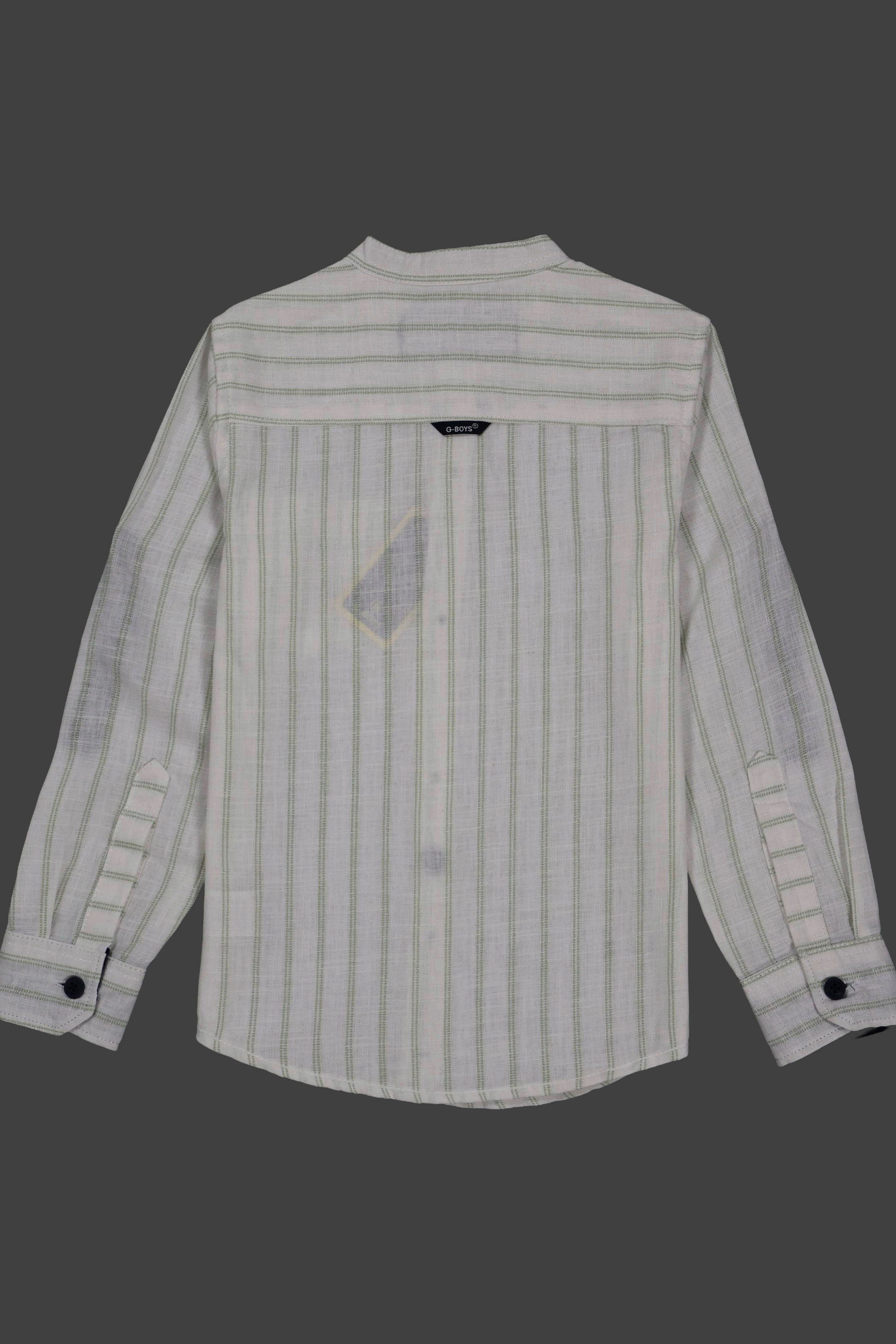 Striped shirt on a black background