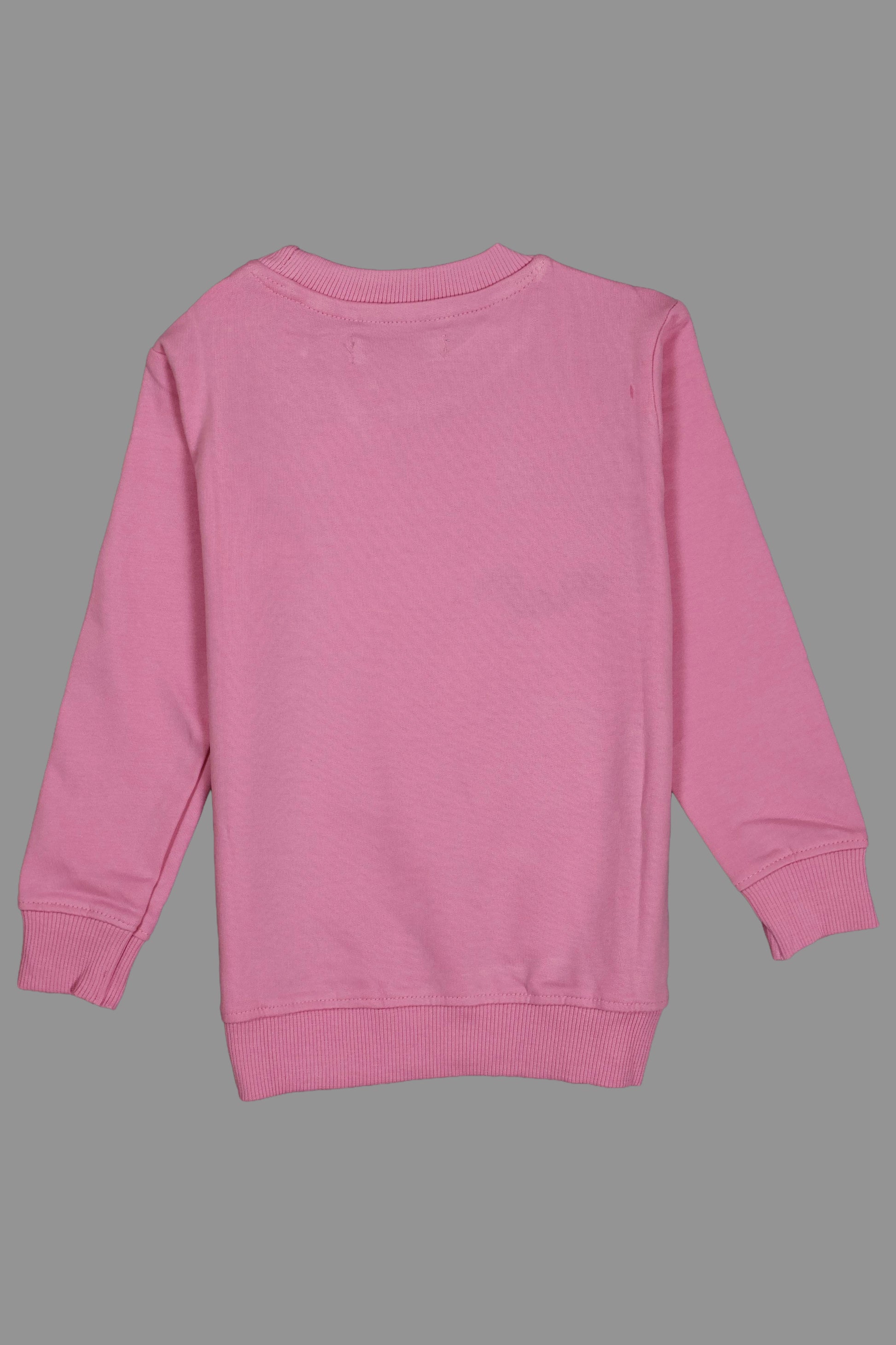 Pink sweatshirt on a gray background