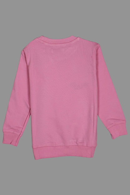 Pink sweatshirt on a gray background