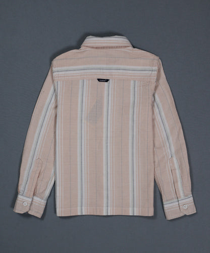 Striped shirt on a gray background