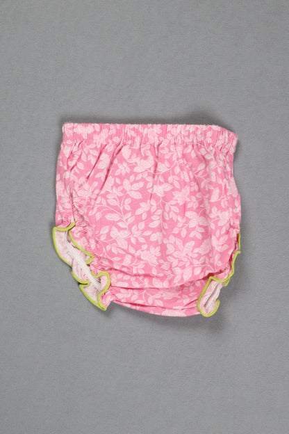 Fyst Single Jercy Floral Print Summer Frock for Girls - Green & Pink - Fyst Fashion