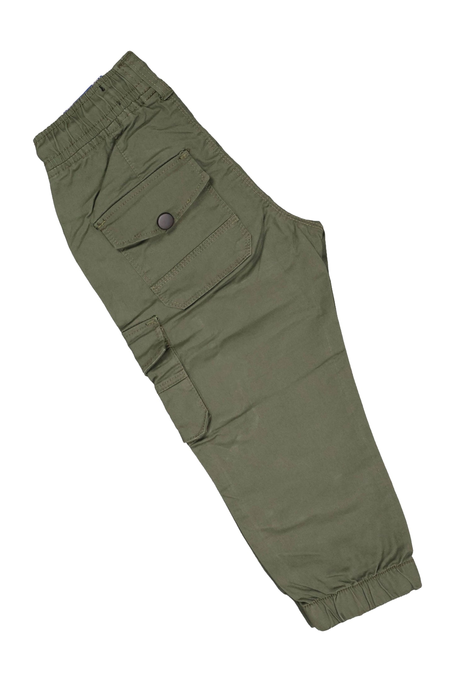 Olive green pants on a white background
