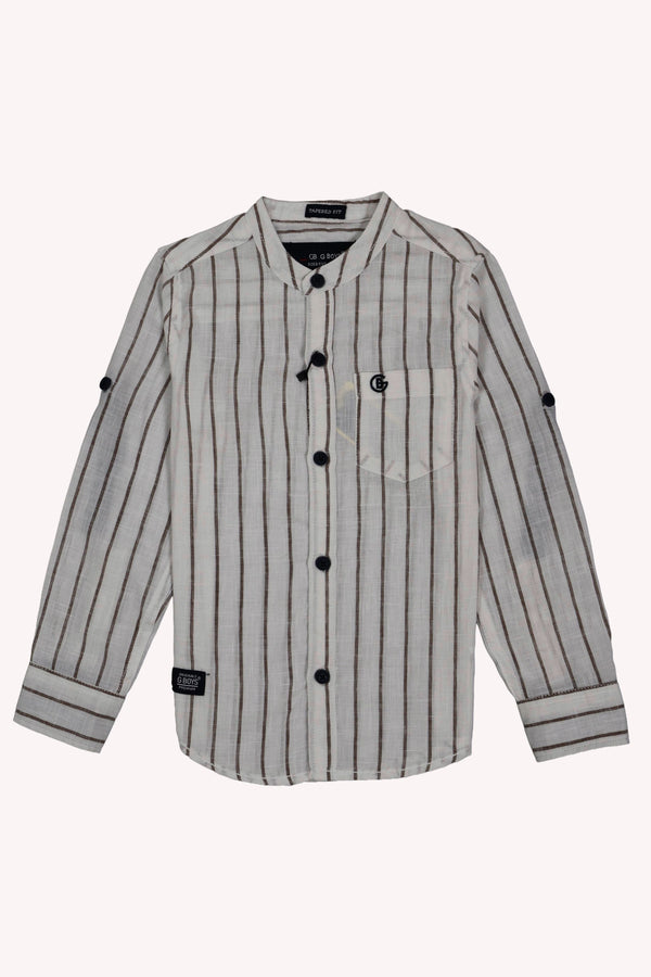 Cotton chinese colar shirt