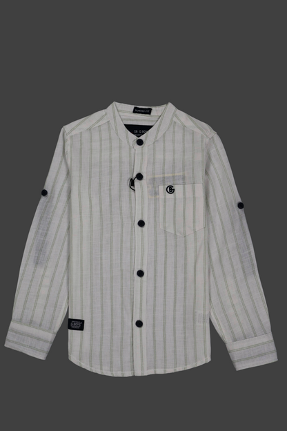 Cotton chinese colar shirt