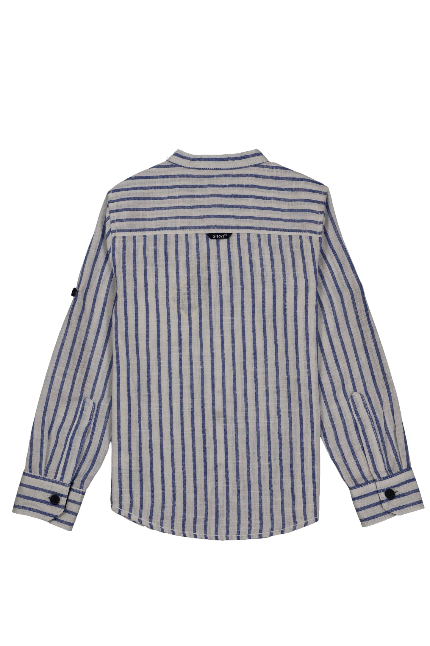 Cotton chinese collar shirt