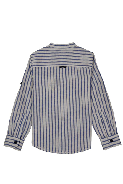 Cotton chinese collar shirt