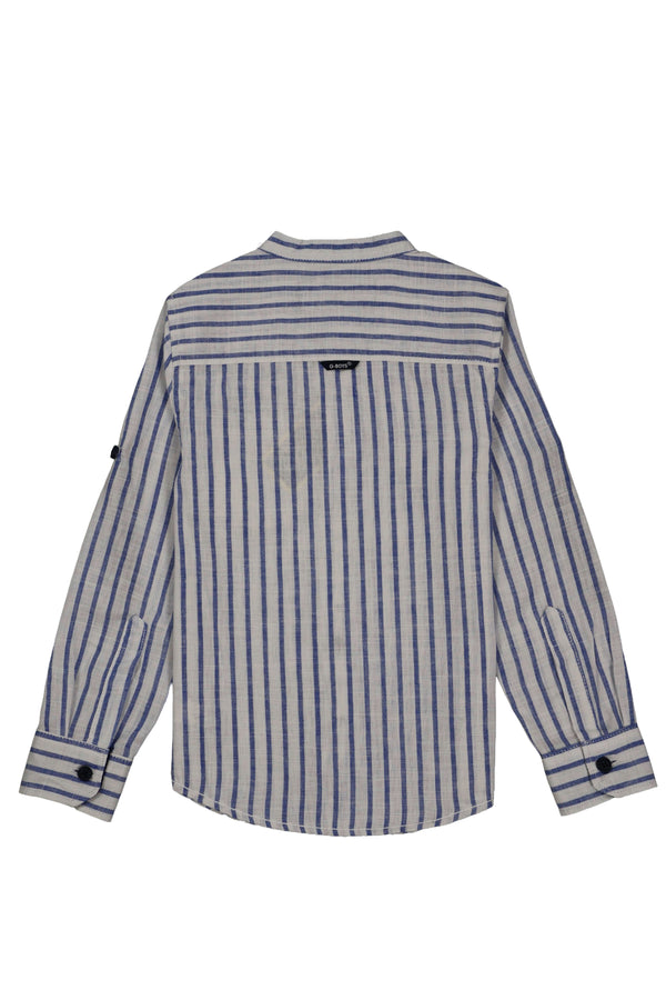 Cotton chinese collar shirt