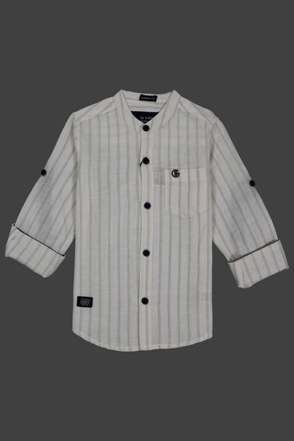 Cotton chinese colar shirt