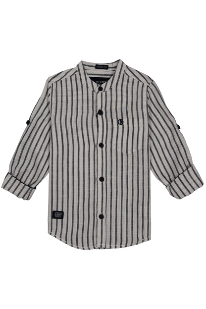 Cotton chinese colar shirt