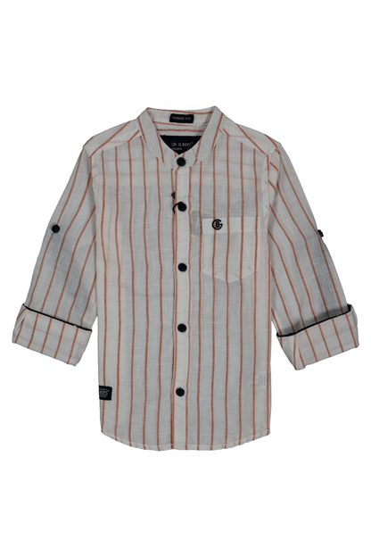 Cotton chinese colar shirt