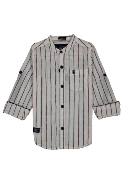 Cotton chinese colar shirt